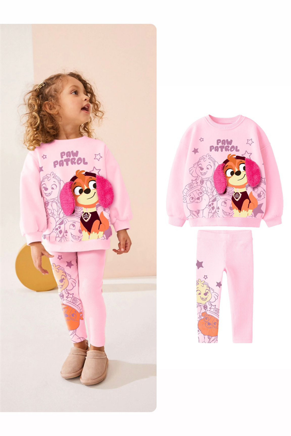 Kız Çocuk Pawpatrol 3 iplik Taytlı Takım