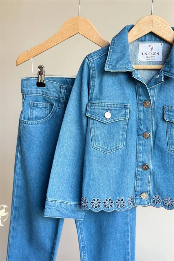 Kız Çocuk Premium Denim Takım 