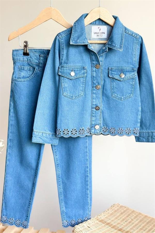 Kız Çocuk Premium Denim Takım 