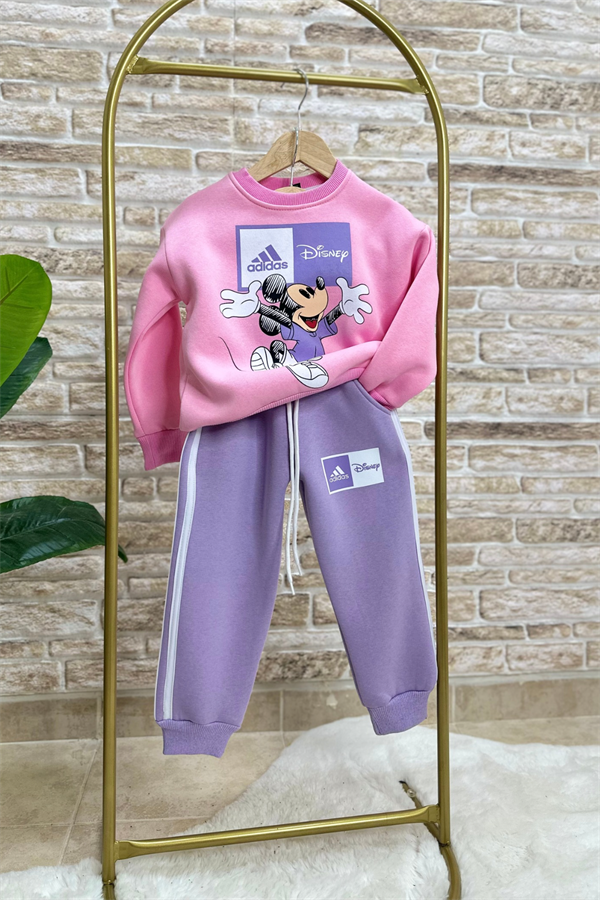 Kız Çocuk Şardonlu Adids Pembe Lila Takım