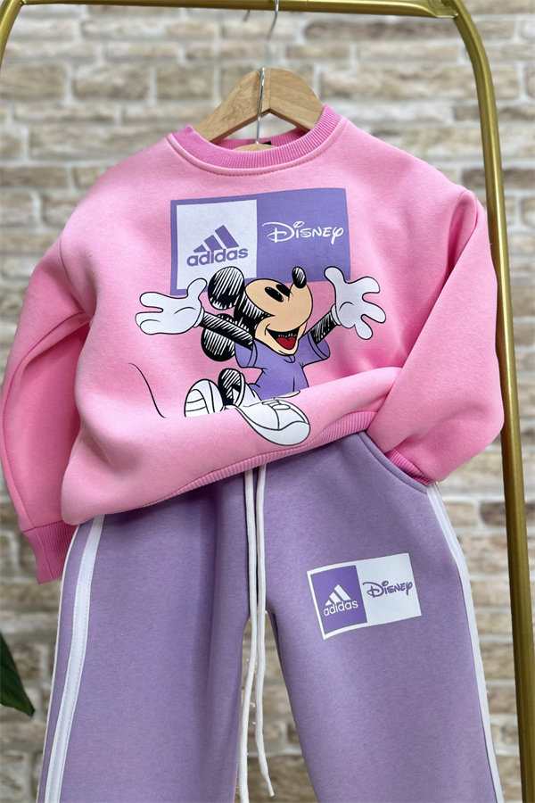 Kız Çocuk Şardonlu Adids Pembe Lila Takım