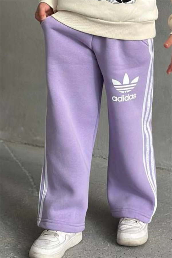 Kız Çocuk Şardonlu Ekru Lila Adids Takım