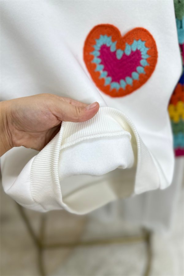 Kız Çocuk Şardonlu Kolu Örme Takım