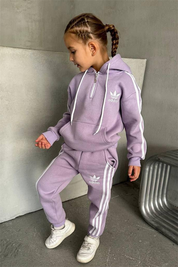 Kız Çocuk Şardonlu Lila Adids Takım
