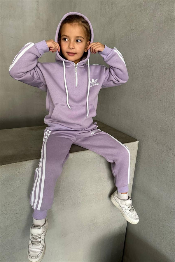 Kız Çocuk Şardonlu Lila Adids Takım