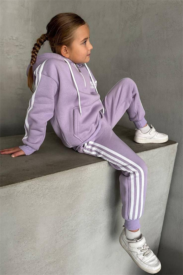 Kız Çocuk Şardonlu Lila Adids Takım