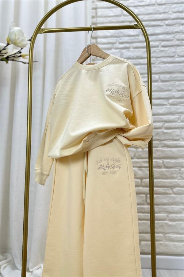 Kız Çocuk Style Girl Krem Takım