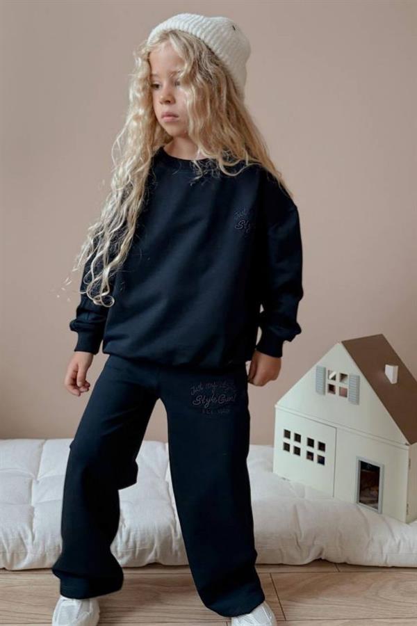 Kız Çocuk Style Girl Siyah Takım
