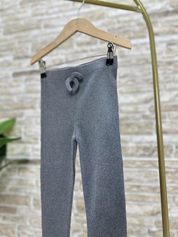 Kız Çocuk Triko Antrasit Tayt