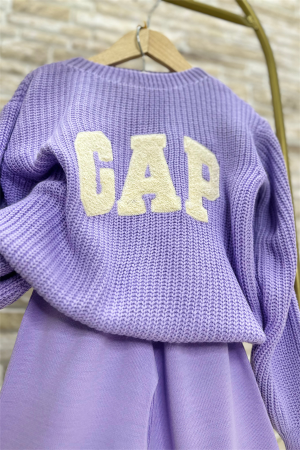 Kız Çocuk Triko Lila Gap Takım