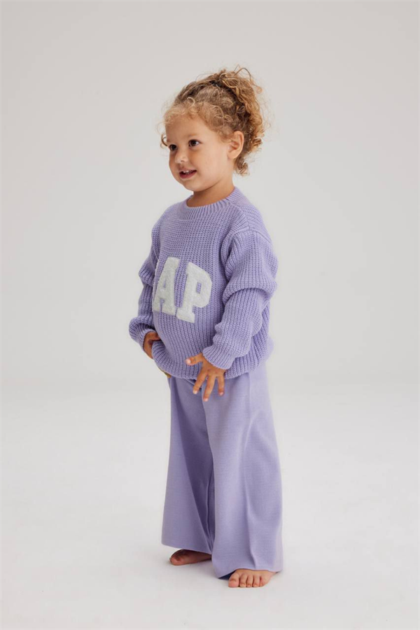 Kız Çocuk Triko Lila Gap Takım