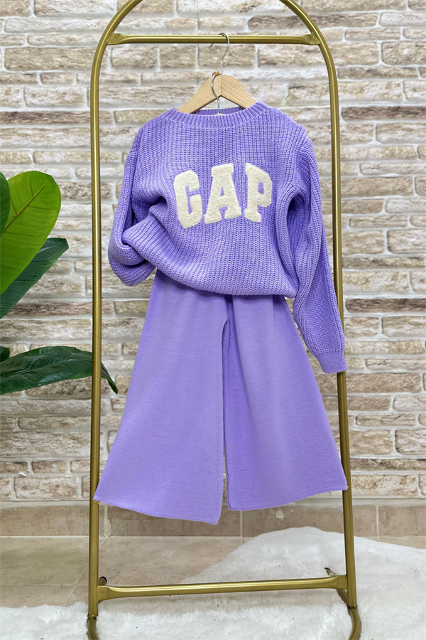 Kız Çocuk Triko Lila Gap Takım