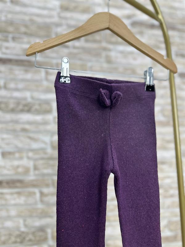 Kız Çocuk Triko Mor Tayt