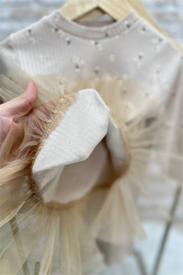 Kız Çocuk Tütü Detaylı Kaşkorse İspanyol Tayt Takım