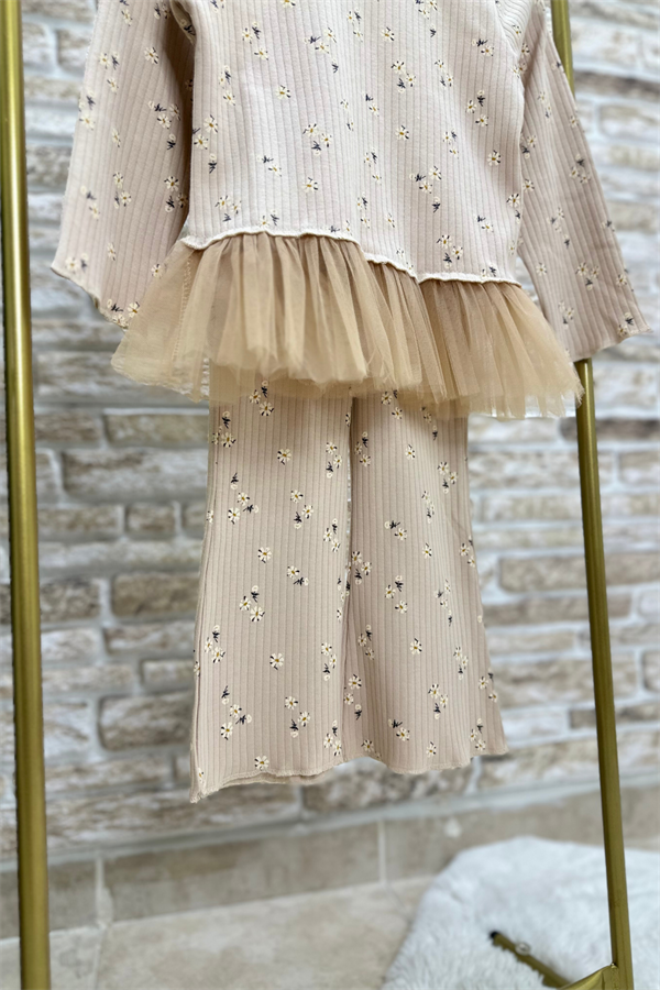 Kız Çocuk Tütü Detaylı Kaşkorse İspanyol Tayt Takım