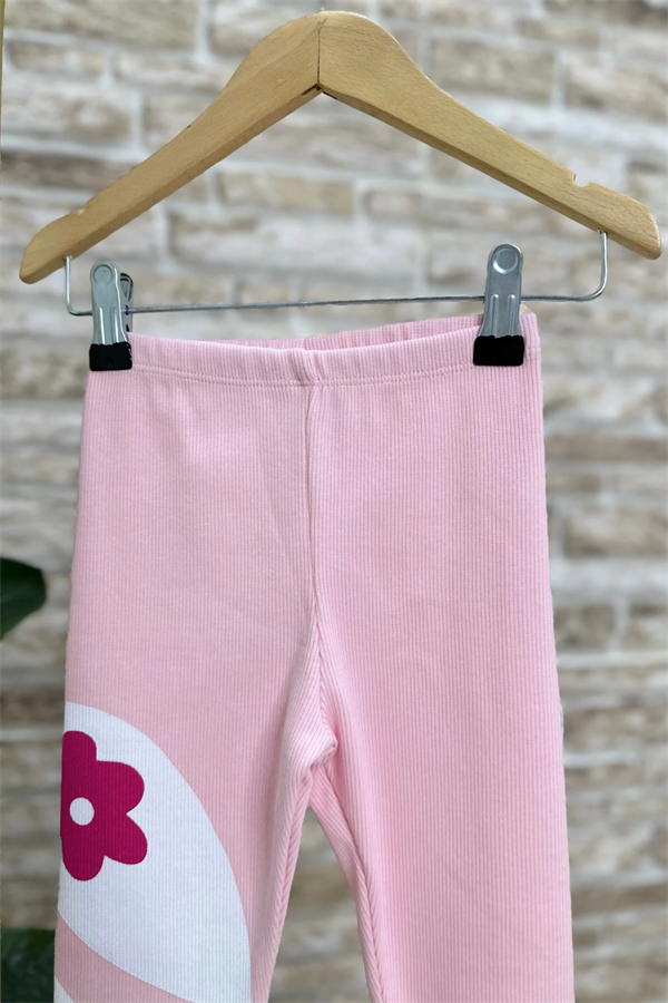 Kız Çocuk Unicorn Baskı 3 iplik Taytlı Takım