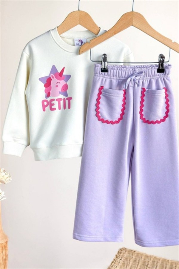 Kız Çocuk Unicorn Petit 3 İplik Takım