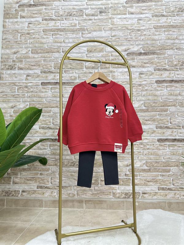 Kız Çocuk Yeni Yıl Minnie Taytlı Takım