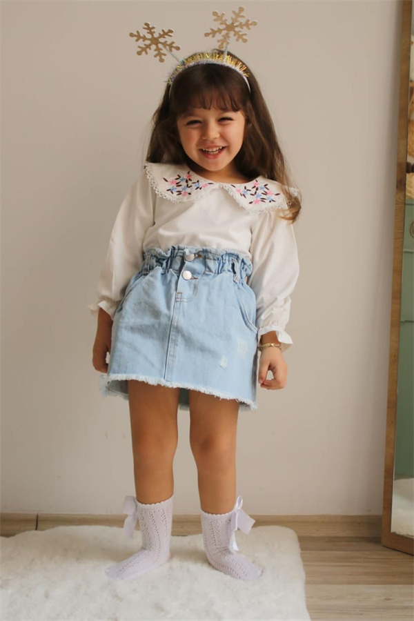 Kot Etekli Bluz Takım