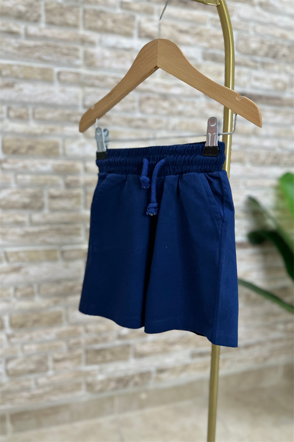 Denim Şortlu Gömlekli Palmiye Takım