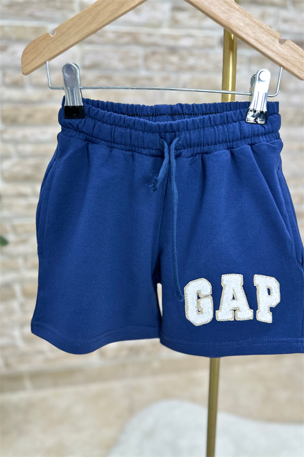 Lacivert Gap Şortlu Takım