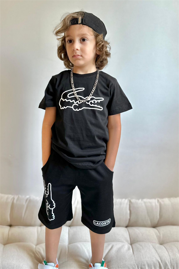 Lacoste Siyah Şortlu Takım