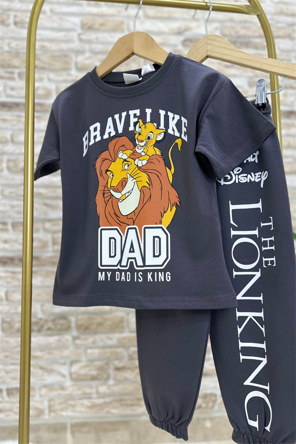 Lion King Antrasit Eşofman Takım