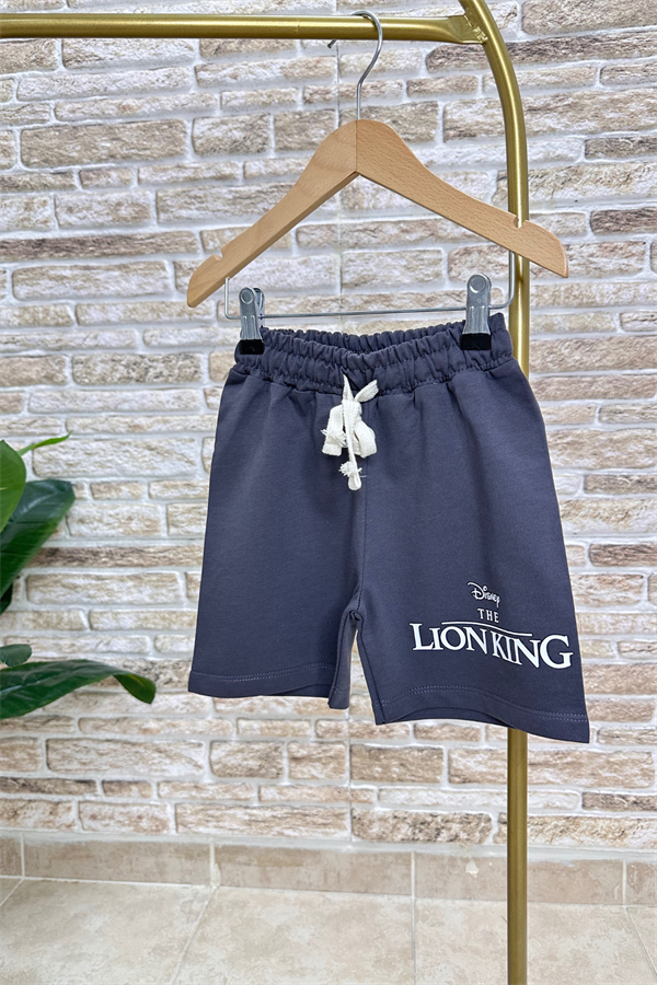 Lion King Antrasit Şortlu Takım