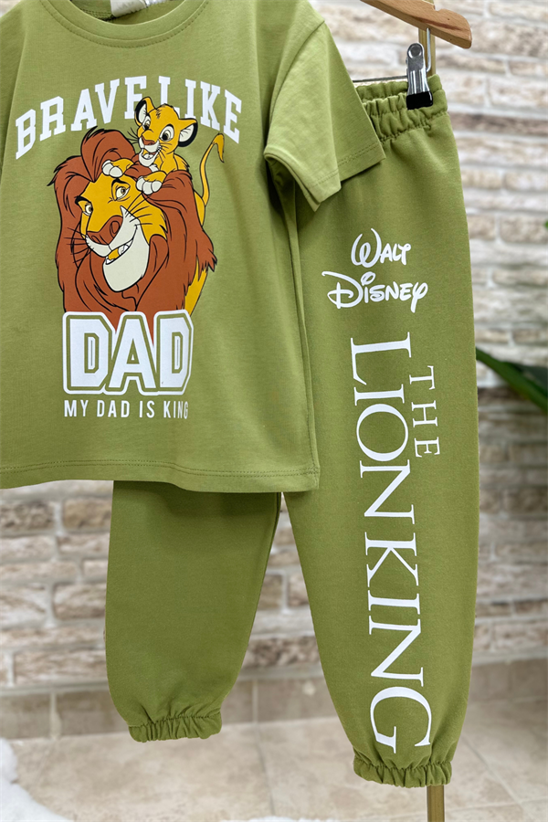 Lion King Yağ Yaşili Eşofman Takım