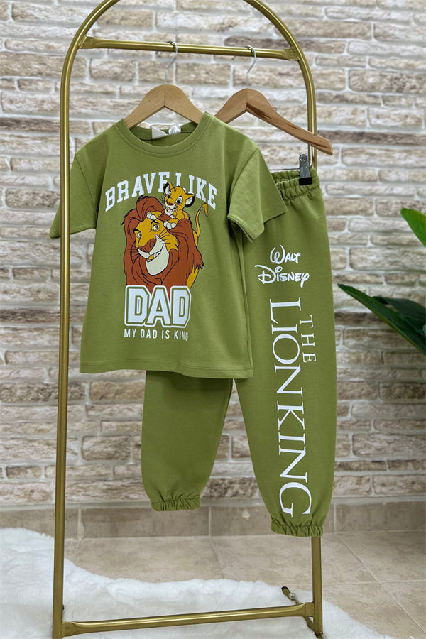 Lion King Yağ Yaşili Eşofman Takım