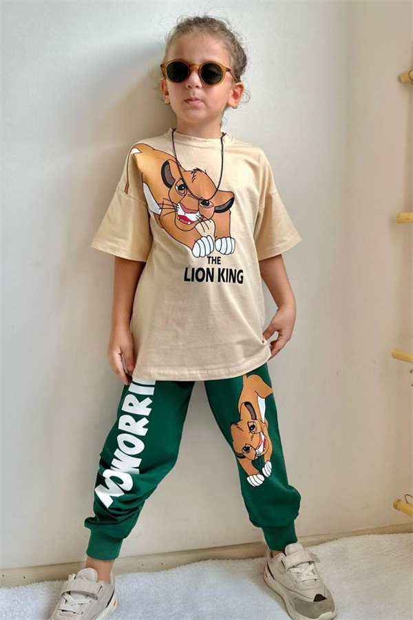 Lion King Yeşil Erkek Çocuk Takım