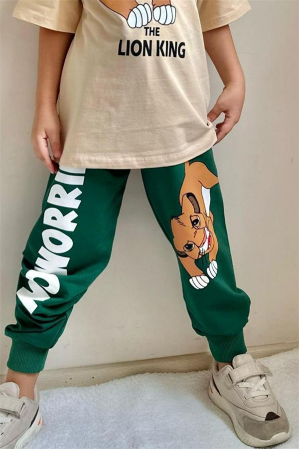 Lion King Yeşil Erkek Çocuk Takım