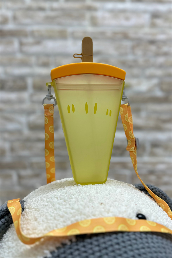 Meyve Dilimi Sarı Su Matarası 400 ML