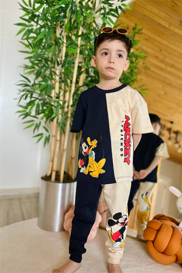 Mickey & Goffy Laci Krem Takım