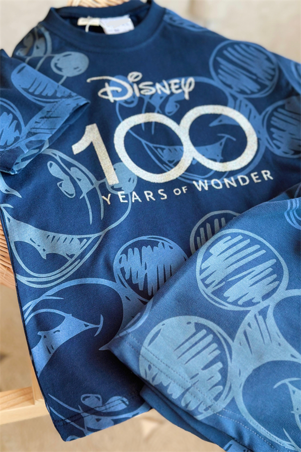 Mickey Lacivert Şortlu Takım