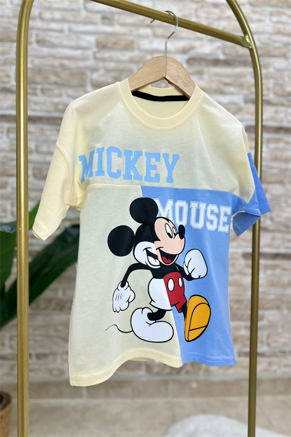 Mickey Mavili Şortlu Takım