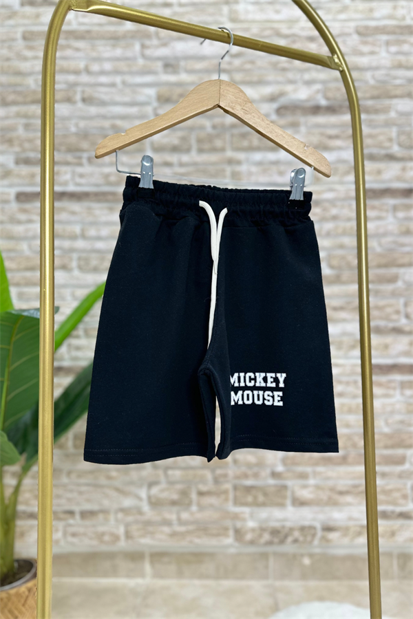 Mickey Mavili Şortlu Takım