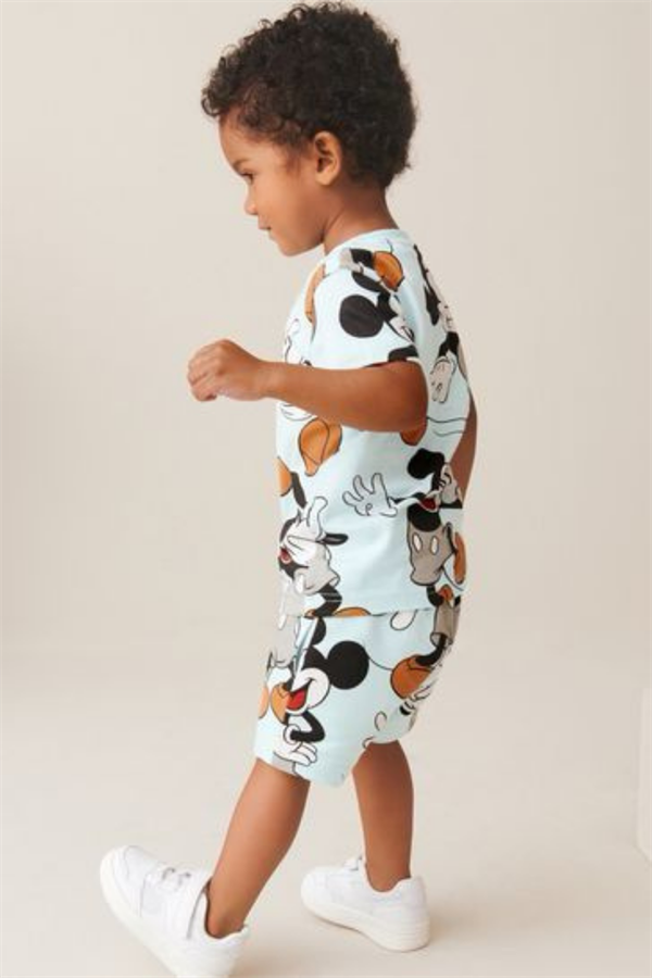 Mickey Turkuaz Şortlu Takım