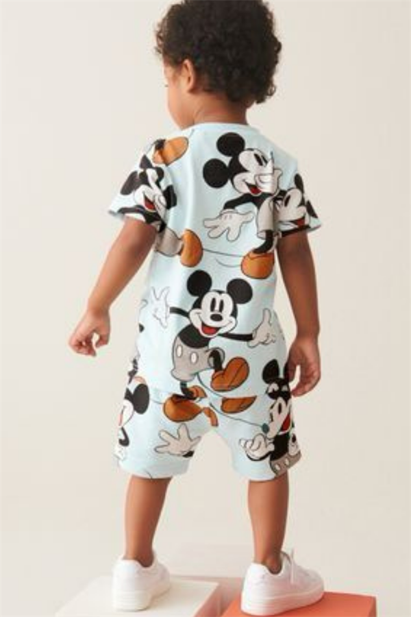 Mickey Turkuaz Şortlu Takım