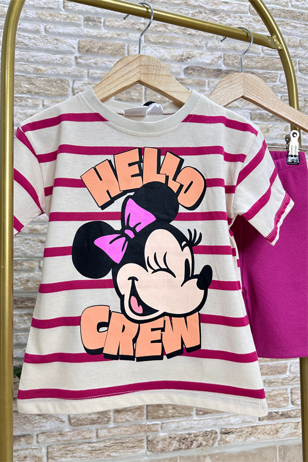Minnie Fitilli Biker Tayt Takım