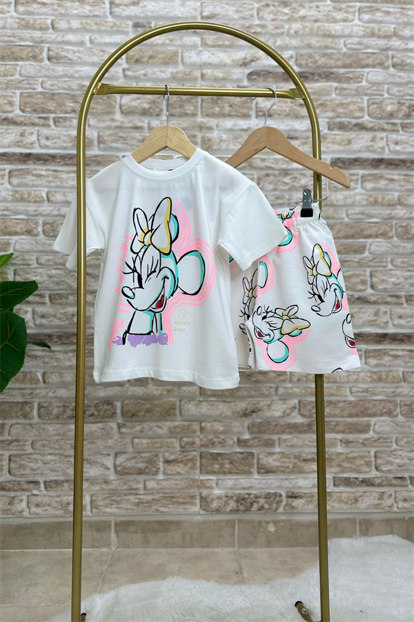 Minnie Happy Days Şortlu Takım