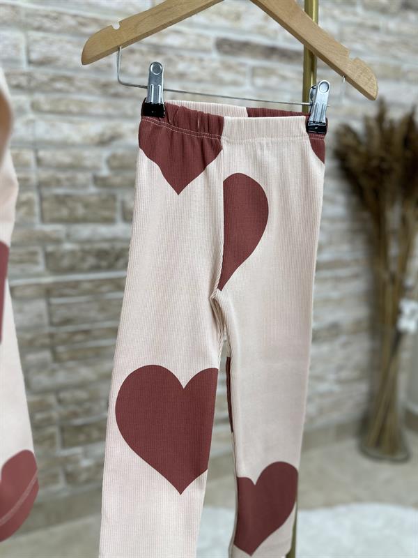 Minnie Kalpli Gül Kurusu Fitilli Tayt Takım