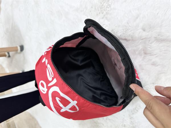 Minnie Mouse Baskı Puantiyeli Kırmızı Çanta