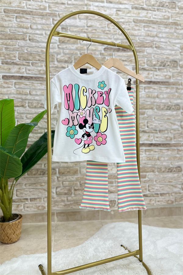 Kız Çocuk Minnie Minnie İspanyol Tayt Takım