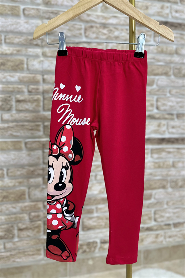 Minnie Mouse Kırmızı Tayt Takım