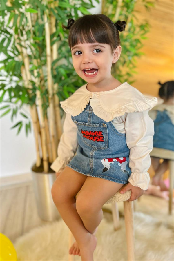 Minnie Puantiye Kot Jile Elbise