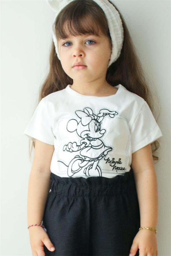Minnie Taş Detaylı Pantolon Takım