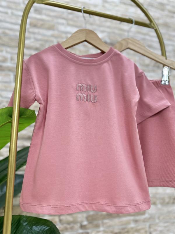 Miu Miu Gül Kurusu Biker Tayt Takım