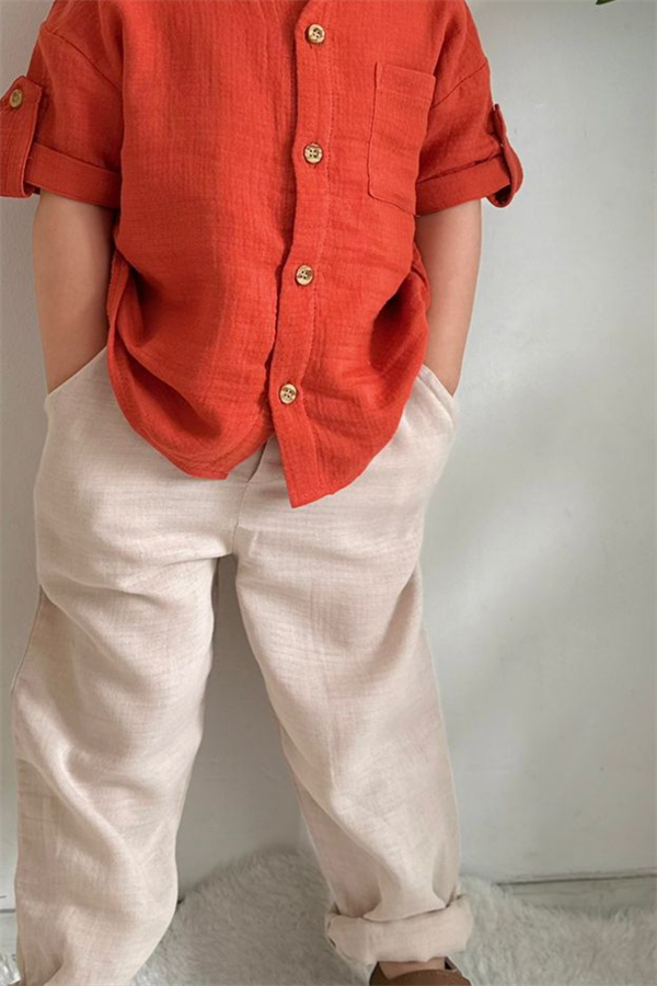 Müslin Kiremit Krem Takım