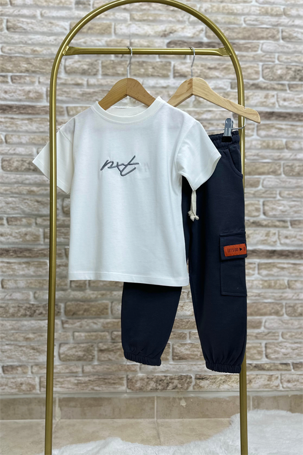 Erkek Çocuk Next Antrasit Kargo Cepli Eşofman Takım